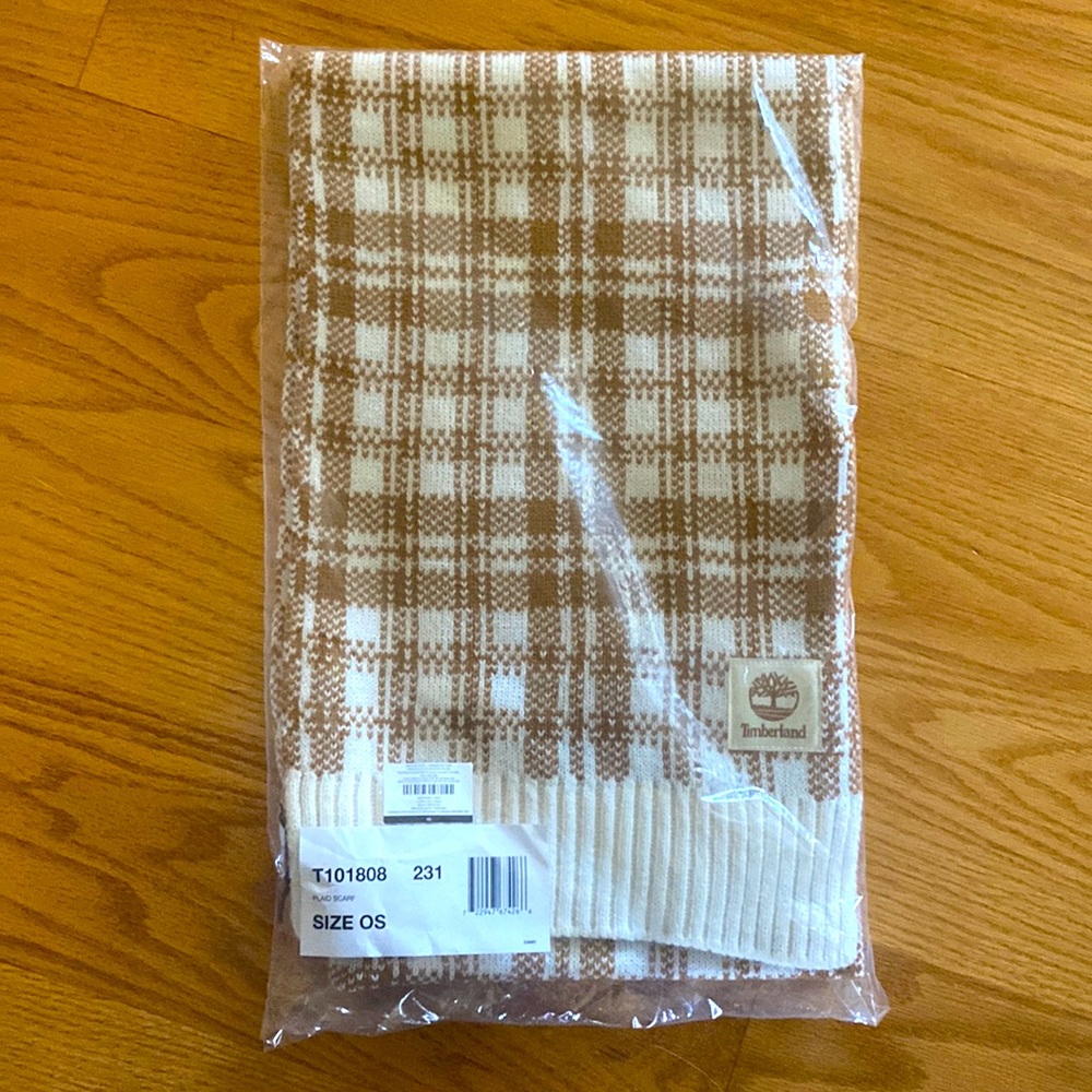 timberland buffalo plaid scarf